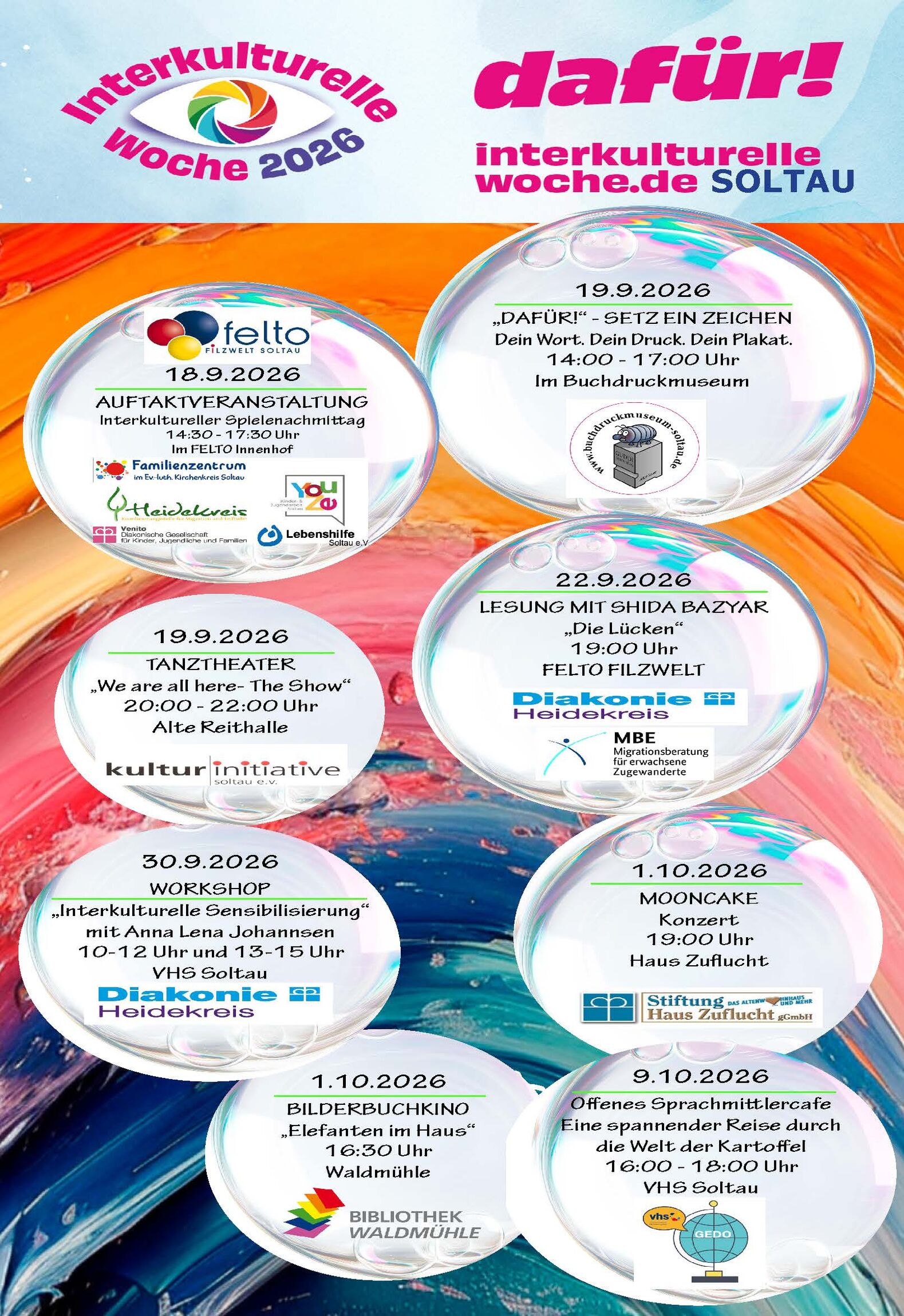Plakat, Interkulturelle Woche, Soltau