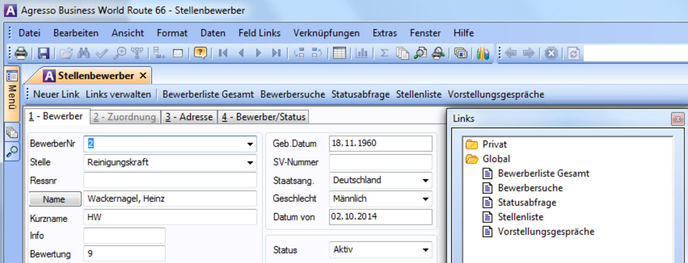 Bewerber-Modul